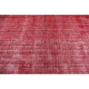 Vintage Turkish Rug, Oversize 7.1x10.2 ft (215x311 cm) Rug, <b>Red</b> Southwestern <b>Wool</b> Rug - Product Image 5