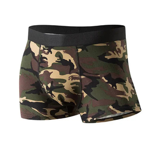 Calzoncillos cortos de diseño camuflado para hombre, ropa interior clásica cómoda de algodón para hombre, ropa interior transpirable para hombre, Bóxer - Product Image 1