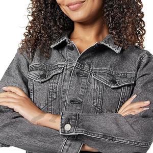 Vêtements d'extérieur respirants Vestes en jean pour femmes Service OEM de haute qualité Vestes en jean en jean pour femmes - Product Image 3