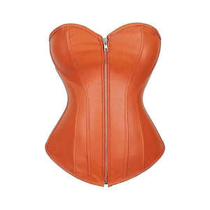 Quality Mature <b>Corset</b> <b>Bustier</b> Leather Slim Waist Breathable Medium Control Women's <b>Corset</b> Top - Product Image 4