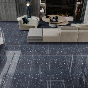 CARREAUX DE SOL EN PORCELAINE ÉMAILLANTE POLI 600 MM X 600 MM COULEUR BLEUE HAUTE BRILLANCE BLEU TORRENT CARRELAGES DE SOL SUPER HAUTE BRILLANTS - Product Image 2