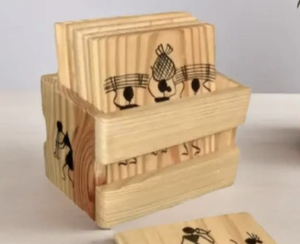 Dessous de verre en bois pour la maison et la cuisine Utilisation Meilleure vente Dessous de verre en bois Dessous de verre en bois - Product Image 4