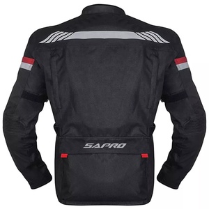 Chaqueta de Motociclismo Impermeable para Hombre, 3/4 de Longitud, con Ventilación y Reflectores, Protectores con Certificación CE para Todas las Estaciones - Product Image 3