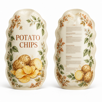 Sac d'emballage BOPP de forme personnalisée pour l'emballage de chips, qualité alimentaire, sacs personnalisés pour snacks, bonbons, desserts, boissons, jus, gelées