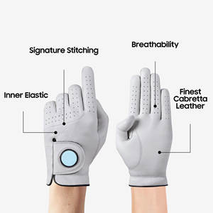 Fabrication professionnelle, gants de golf en cuir de mouton véritable de qualité supérieure pour femmes et hommes, logo personnalisé - Product Image 1