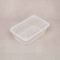 Boîte à lunch en PP pour restaurant, utilisable au micro-ondes, de qualité alimentaire, à 1, 2, 3 ou 4 compartiments, pour les plats à emporter