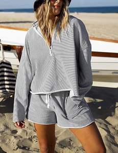 Sweat femme à la mode manches longues vêtements d'extérieur en molleton chaud parfait pour la mode de rue d'hiver chic - Product Image 3