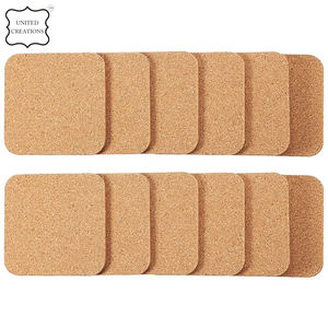 Sous-verre en liège avec logo personnalisé de haute qualité Sous-verres vierges carrés de style classique Utilisation de table de conception moderne Sublimation durable - Product Image 3