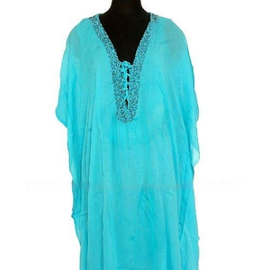 Robe longue caftan perlée à la main pour vêtements de fête pour femmes longue collection été 2025 kafan - Product Image 1