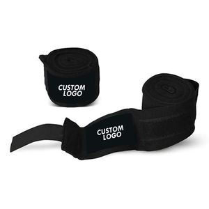 Bandes de boxe en coton durable, prix usine, fournisseur fiable, logo personnalisé, OEM/ODM, certifiées CE pour l'entraînement physique - Product Image 1