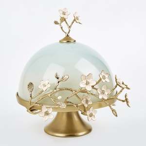 Última llegada 2023 de aluminio nuevo diseñador taza pastel níquel servir soporte de pastel de Metal para vajilla de Hotel soporte de pastel decorativo - Product Image 5