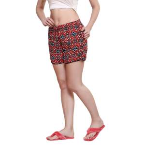 Pantalones Cortos Deportivos Casuales Evolve para Mujer, Tejidos, Transpirables, Estampados, de Rayón, Talla XS, con Bolsillos - Product Image 3