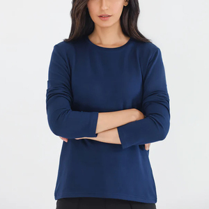 Camisas de mujer de calle transpirables hechas en fábrica a precios bajos/camisa de mujer lisa en blanco al por mayor de calidad superior - Product Image 1