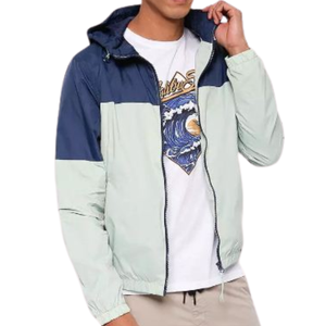 Chaqueta cortavientos de poliéster de talla grande personalizada para hombre para Primavera, ropa de verano impermeable para exteriores con decoración bordada - Product Image 1