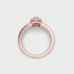 Bague en diamant pour femme certifiée IGI, plaquée or rose rhodié, luxe, tendance, décontractée, cadeau, bijoux à forte demande pour l'exportation - Product Image 6