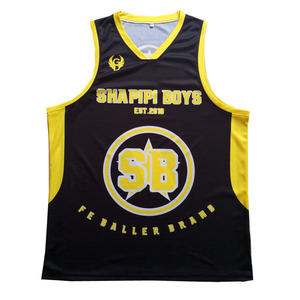 Camiseta deportiva sin mangas personalizada por sublimación para equipos de baloncesto, uniforme deportivo para hombre, camisetas deportivas unisex 100% poliéster sublimadas para jóvenes - Product Image 2