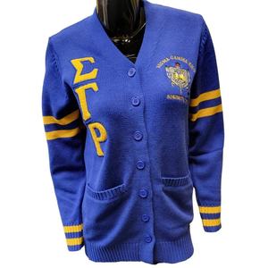 Suéter Cardigan Unisex al por Mayor con Botones, Cuello en V, Estilo Universitario, Mezcla de Algodón, Chaqueta de Punto Varsity Informal - Product Image 1