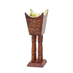 Quemador de Incienso Bakhoor SANIYA HANDICRAFT de Lujo, Hecho a Mano con Madera de Sándalo Árabe Ecológica, Incrustado Natural - Product Image 6