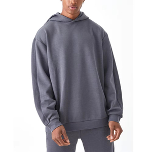 2025 Original Logo Cotton Tech Fleece hombres chándal 2 uds Material grueso hombres sudadera y pantalones de chándal para otoño transpirable - Product Image 3