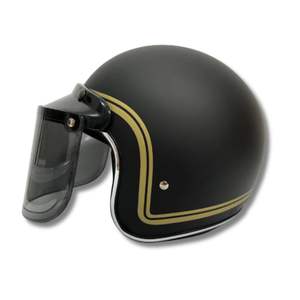 Nuevo Casco Abierto Retro de Alta Calidad CRX Bogo-X ABS Negro Mate |   Visera Ligera Personalizable con Certificación SNI - Product Image 6