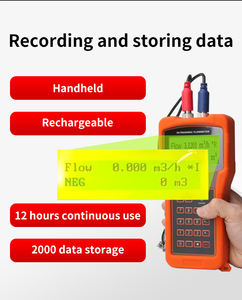 Medidor de Flujo de Agua Ultrasónico con SMS Digital Portátil, Medidor de Flujo Ultrasónico de Abrazadera para Agua y Aceite con Emisión de Pulsos - Product Image 3