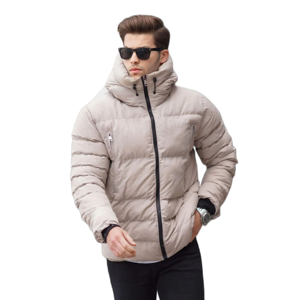 winter Warm Shiny Bubble men Coats Fashion Long Sleeve Puffer Jacket Winter Jacket - Product Image 3