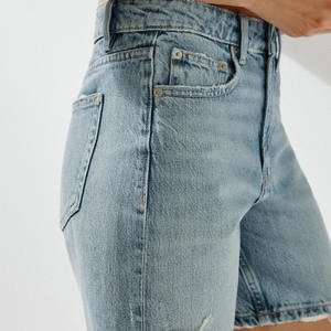 Pantalones cortos de mezclilla para mujer al por mayor, pantalones cortos de mezclilla para mujer, estilo callejero, ajustados, con dobladillo rasgado, talla XL, pantalones cortos sexis de verano - Product Image 3