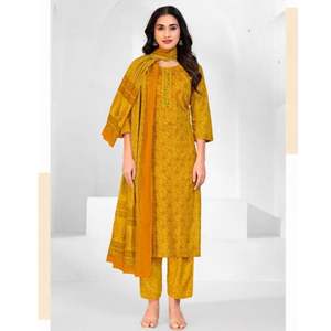 ชุดพิมพ์ลายสำหรับสตรีพร้อมคอตตอนแท้ปักพร้อมกางเกงผูกคอสำหรับใส่ในงานเลี้ยงชาติพันธุ์สวมใส่สบาย - Product Image 5