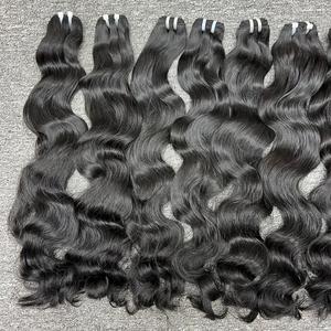 Onda natural en el cabello de la trama, cabello humano 100%, cabello crudo vietnamita Un donante - Product Image 1
