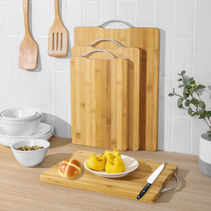 Tablas de Cortar de Bambú, Tabla de Cortar de Madera con Mango, Tabla de Picar, Utensilios de Cocina - Product Image 4