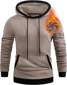 Men's Sweatshirts Fashion Long Sleeve Pullover with <b>Pockets</b> Fleece Full <b>Zip</b> <b>Hoodies</b> - Product Image 1