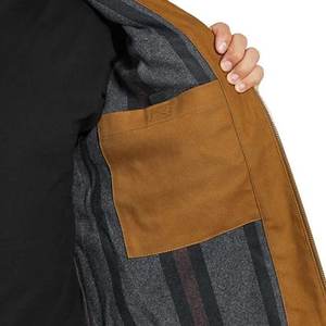 Chaqueta de bombardero de hombre de calidad superior informal al por mayor, chaqueta de bombardero elegante con cierre de cremallera ligera para invierno - Product Image 5