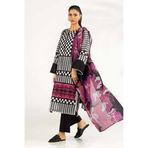 Traje Casual de 3 Piezas IUSTKSD-2208 con Estampado y Detalles Bordados, Transpirable y Elegante - Product Image 2