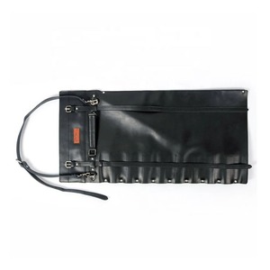 Bolsa de cuchillo de grado profesional multiusos, accesorios de sujeción, rollo de cuchillo de Chef de cuero genuino rústico 100%, LKR-0067 - Product Image 5