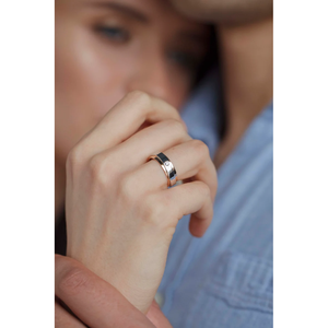 Conjunto de Anillos de Compromiso de Diamantes Únicos para Parejas con Bandas - Joyería Fina para Regalo de Aniversario - Product Image 4