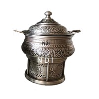 Plat de service chauffant en métal personnalisé pour restaurants, hôtels, mariages et fêtes – Article décoratif en promotion