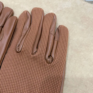 Gants en cuir et tissu de qualité supérieure pour hommes, élégants gants de conduite d'hiver avec sangle de poignet réglable - Product Image 2