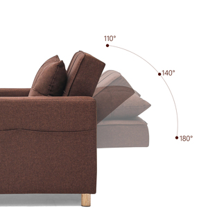 CY Venta caliente precio barato Simple moderno sala de estar precios bajos sofá extensible cama marrón sofá cama muebles de sala de estar - Product Image 6