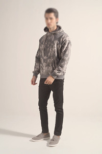 เสื้อฮู้ดดี้ผ้าฟลีซ 300 กรัม ทรงปกติ ผ้าฝ้ายออร์แกนิค 100% สไตล์วินเทจ แนวสตรีท  ซิปหน้า  งานพิมพ์ลายนูน  ป้องกันรอยยับ - Product Image 4