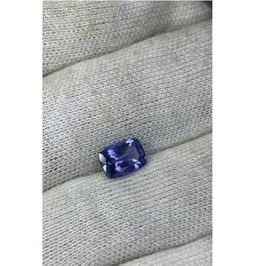 พลอยแทนซาไนต์ธรรมชาติคุณภาพดีที่สุด ทรงคุชชั่นเจียระไน สำหรับทำแหวน จี้ และต่างหู พร้อมจำหน่าย - Product Image 1