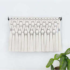 Caralarga - Tapiz de Pared de Fibra Abstracta con Diseño de Meteorito para Decoración del Hogar Estilo Boho, Arte de Pared Estilo Japandi por Meteor - Product Image 2