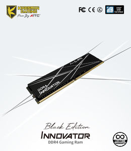 [AITC KINGSMAN] Mémoire RAM DDR4 32 Go PC4 25600 CL16/CL22 1.2V/1.35V noire pour ordinateur de bureau de jeu en stock Garantie à vie - Product Image 2