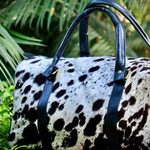 Bolsa de lona de cuero de vaca de Material sólido de alta calidad a la venta bolsas de lona de cuero de viaje personalizadas de alta calidad - Product Image 2