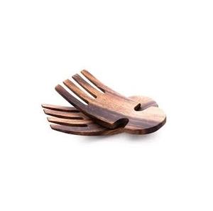 Juego de tenedores para ensalada de madera con logotipo personalizado, estilo vintage, juego de tenedores para servir ensalada de madera, aspecto creativo, utensilios de cocina de madera para el hogar - Product Image 3