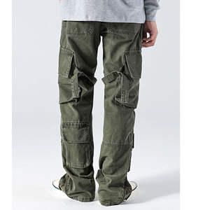 Kivotech กางเกงคาร์โก้สำหรับผู้ชายโอเวอร์ไซส์ผ้าฝ้ายมีกระเป๋าหลายใบออกแบบได้ตามต้องการ - Product Image 2