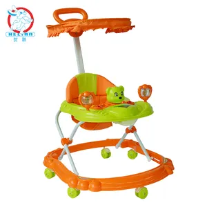 BLM Hot Sale Wholesale Learning To Walk Colorful Plastic Belt Music Safety Walker Plastic Baby Stroller