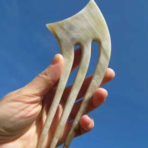 Palo de moño para mujer hecho por cuerno de búfalo horquillas de pelo elegantes y duraderas para mujer chica uso diario ropa de fiesta palo de pelo de cuerno para mujer - Product Image 6