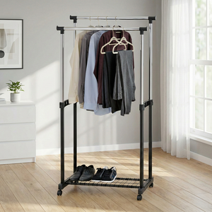 Shopee ขาตั้งที่แขวนเสื้อผ้าคลังสินค้าเฟอร์นิเจอร์ในครัวเรือนเฟอร์นิเจอร์ห้องนอน - Product Image 1