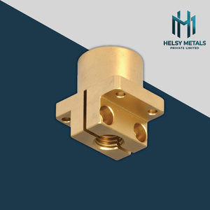 Bloque de Montaje de Latón VMC de Alta Precisión con Orificios Roscados y Base Robusta para Instalaciones Eléctricas y Uso Industrial - Product Image 3