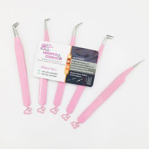 Nouveau style pince à épiler vison durable en acier inoxydable fond coeur extension de cils pince à épiler pointe pointue avec logo personnalisé offre - Product Image 2